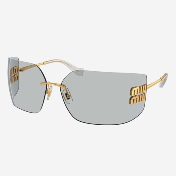 NEW Miu Miu MU 54YS 5AK30B Miu Miu  mask with brand logo MU54YS 5AK30B - Picture 2 of 5